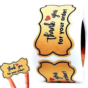 50 stickers Premium Kraft 2 in x 1.2 in